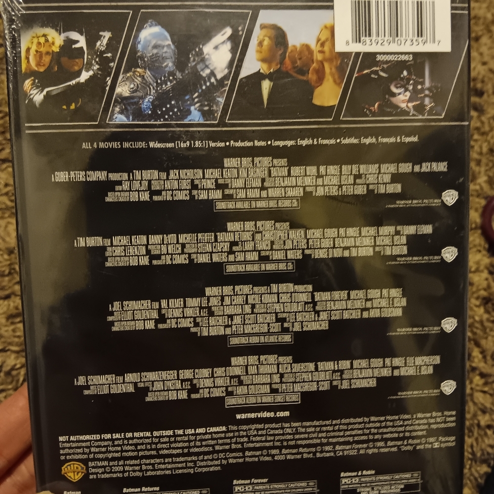 5/$10 NWT Batman Movies DvD - Picture 2 of 2